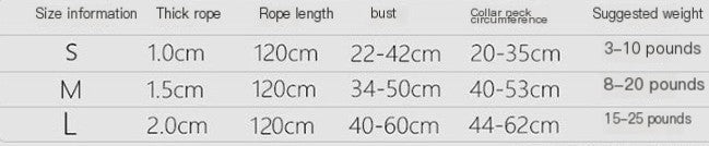 Dog Reflective Leash collar chest set