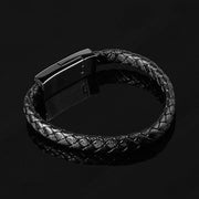Charging Bracelet- Stylish braided leather